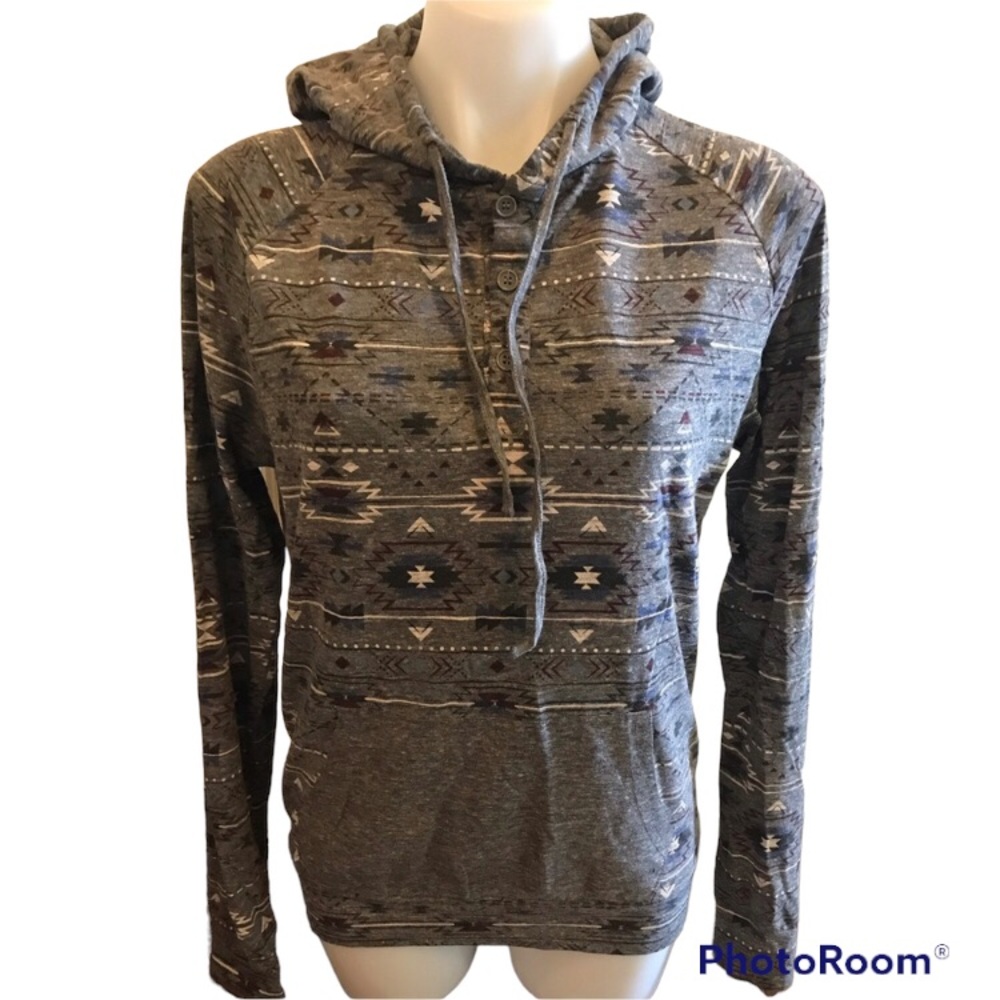 Boy’s Bluenotes Grey Long Sleeve Hoodie Top